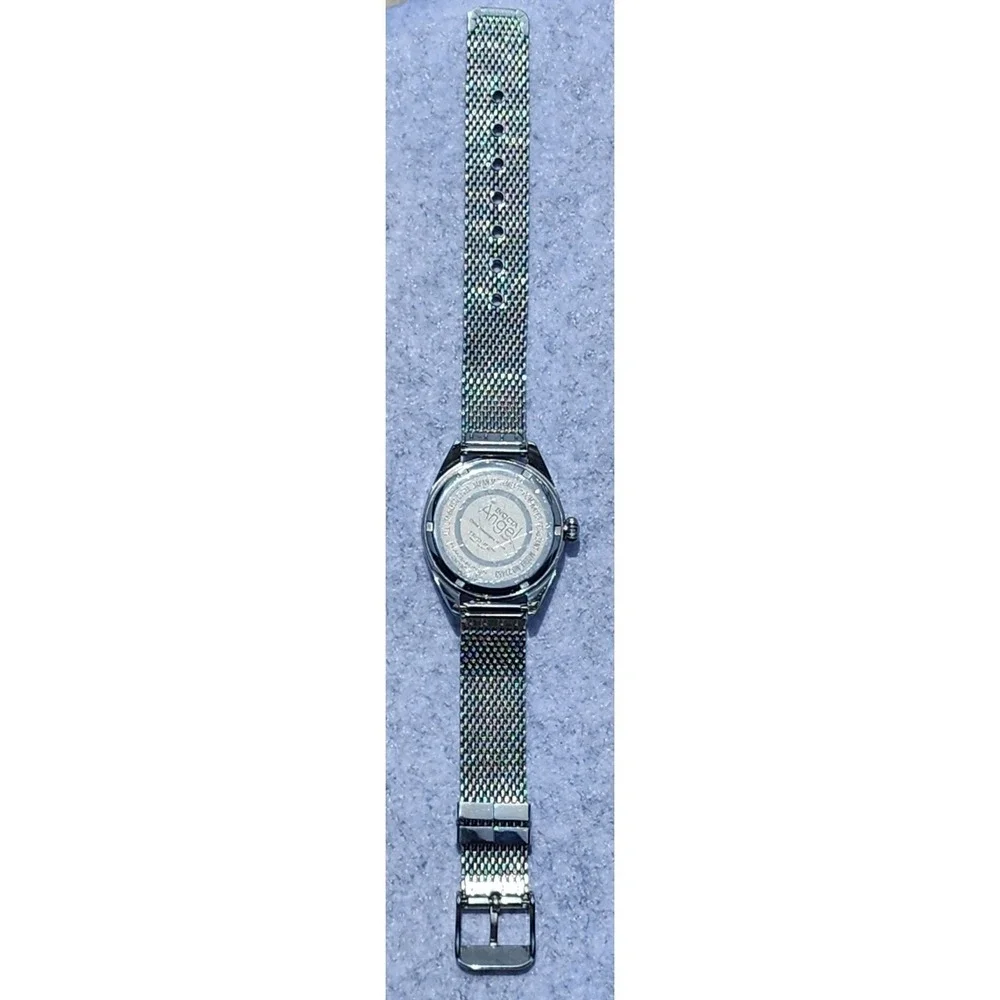 Invicta Angel Mens Watch Mother of Pearl Dial Silver Mesh Stainless Steel READ